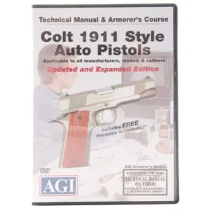 Agi Colt 1911 Pistol Technical Manual & Armorer's Course Dvd