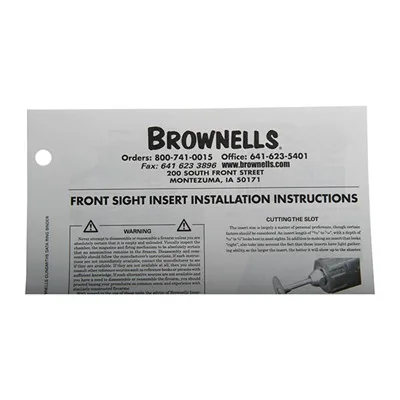 Brownells Sight Insert Kit