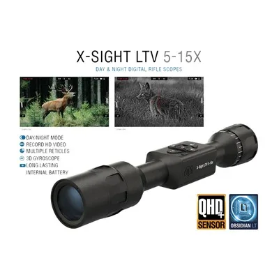 Atn Atn X-Sight Ltv 5-15x, Day/Night Hunting Rifle Scope