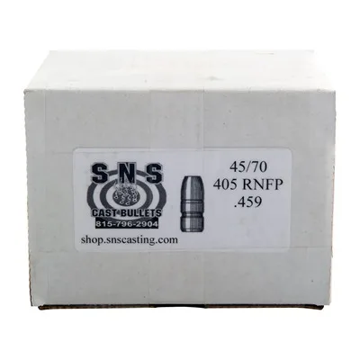 Sns Cast Bullets 45/70 Caliber (0.459") Round Nose Flat Point Bullets