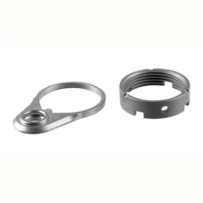 V Seven Weapon Systems Ar-15 Qd Endplate & Castle Nut Combo Titanium