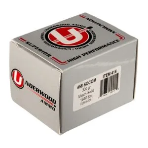 Underwood Ammo Underwood Ammo 458 Socom 300gr Match Solid
