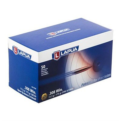 Lapua Scenar-L Ammo 308 Winchester 175gr Hpbt