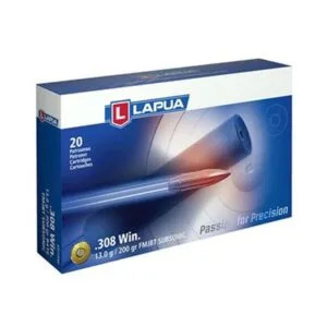 Lapua Sport Shooting Ammo 308 Winchester 200gr Fmj-Bt