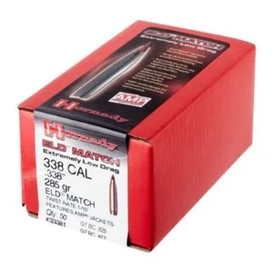Hornady 338 Caliber (.338") 285 Grain Eld Match Bullets