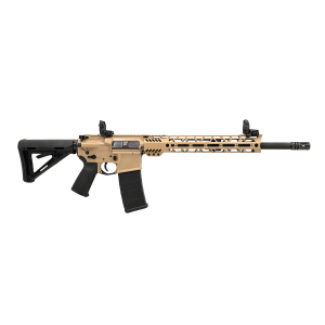 PSA Custom 5.56 NATO 16" Nitride 12.5" MLOK MOE Rifle w/ 3.5lb Curved FCG - Tan