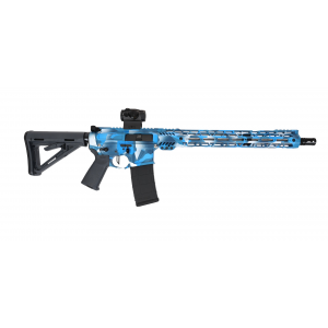 PSA Custom Billet 5.56 NATO 16" SS 15" MLok Rifle w/ 3.5lb Flat FCG, Romeo5