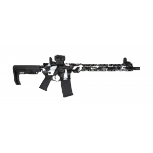 PSA Custom Billet 5.56 NATO 16" Nitride 15" MLok Rifle w/ 3.5lb Flat FCG, Romeo5 - Shadows