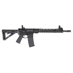 PSA 16" Mid-Length 5.56 NATO 1/7 Phosphate 13.5" Lightweight M-Lok MOE EPT Stealth Rifle w/MBUS Sight Set