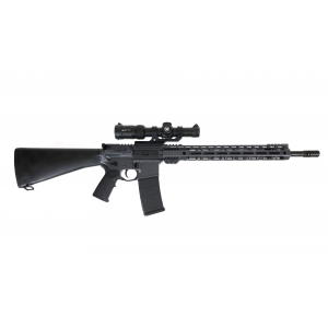 PSA Custom 18" CHF Phosphate 15" Mlok .223 Wylde Rifle, A2 Stock, Vortex Scope - Grey
