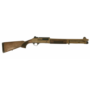 Black Aces Tactical Pro S4 12 Gauge Shotgun Semi-Auto 18.5", Walnut/FDE - BATS4FDEWAL