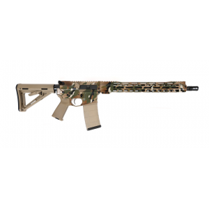 PSA Custom 5.56 NATO 16" Nitride 15" M-Lok MOE Rifle w/ EPT FCG - Woodland