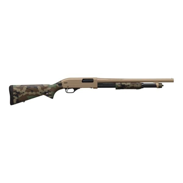 Winchester SXP Defender 12 Gauge 18" Pump Action Shotgun, Woodland Camo - 512435395