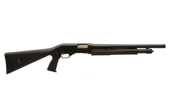 Stevens 320 Security Pump Action 18.5" 12 Gauge Shotgun with Pistol Grip, Black - 19485