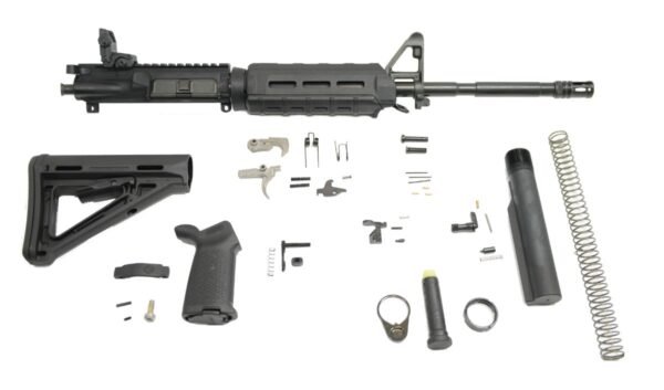 PSA 16" Carbine-Length M4 5.56 NATO 1/7 Nitride MOE EPT Rifle Kit & Rear MBUS - 516447449