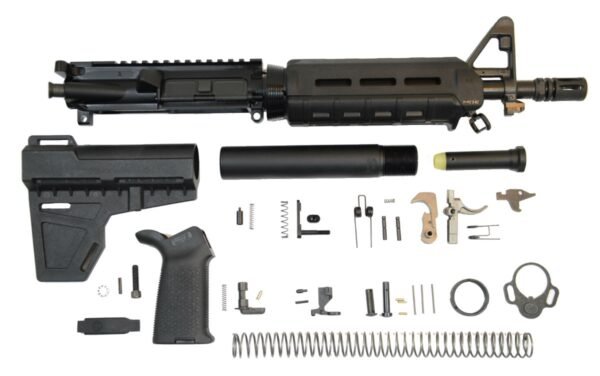 PSA 10.5" 5.56 NATO 1/7" Nitride MOE EPT Shockwave Pistol Kit, Black - 5165449862