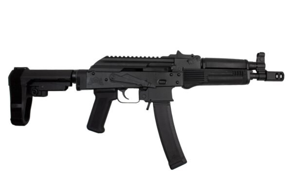 PSA AK-V 9mm Classic SBA3 Pistol, Black