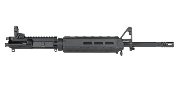PSA 16" Mid-Length 5.56 NATO 1/7 Nitride MOE Upper With BCG, CH, & MBUS Rear Sight, Black
