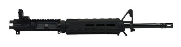 PSA 16" Mid-Length 5.56 NATO 1/7 Phosphate MOE Upper With BCG, CH, & Rear MBUS - Black