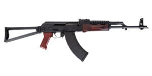 PSA AK-47 GF3 Forged Triangle Side Folding Rifle with Cheese Grater Upper Hand Guard, Redwood