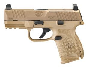 FN 509 Compact MRD 9mm 15rd 3.7" Pistol, FDE - 66-100574