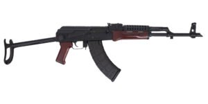 PSA AK-47 GF3 Forged Romanian Under Folding Rifle with Cheese Grater Upper Handguard, Redwood
