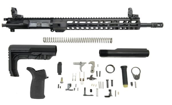PSA 16" Midlength 5.56 NATO 1/7 Nitride 13.5" Lightweight M-Lok MFT Minimalist EPT Rifle Kit With MBUS Sight Set