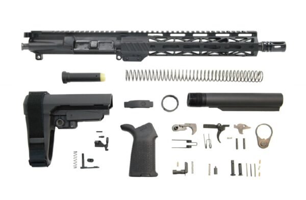PSA 11.5" 5.56 1/7 Phosphate 10.5" Lightweight M-Lok MOE SBA3 Pistol Kit