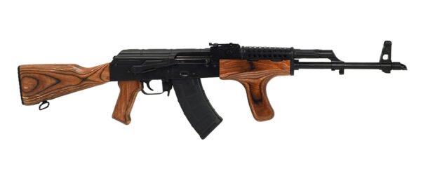 PSA AK-47 GF3 Forged Classic Rifle with Cheese Grater Upper Hand Guard and Wood Dong, Nutmeg