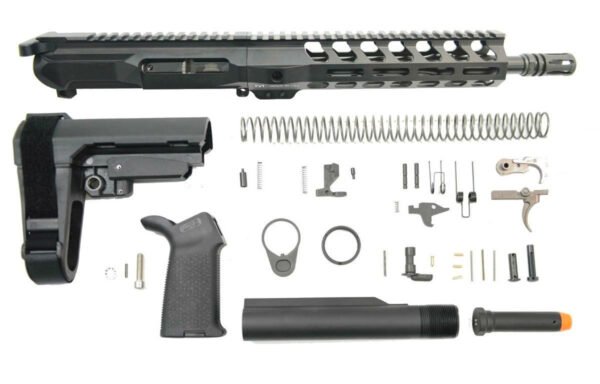 PSA Gen4 10.5" 9mm 1/10 Nitride 9" Lightweight M-lok Railed MOE EPT SBA3 Pistol Kit