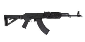 PSA AK-47 GF3 FORGED RIFLE WITH JL BILLET RAIL AND M4 STOCK, BLACK