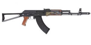 PSA AK-103 Premium Forged Classic Triangle Side Folding Rifle with Cleaning Rod, Voodoo
