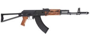 PSA AK-103 Premium Forged Classic Triangle Side Folding Rifle with Cleaning Rod, Nutmeg