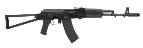 PSAK-74 Classic Triangle Side folding rifle with Toolcraft Trunnion, Bolt, and Carrier, Black