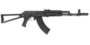 PSA AK-103 Premium Forged Classic Triangle Side Folding Rifle with Cleaning Rod, Black Satin