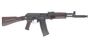 PSA AK-102 Classic Polymer Side Folding Rifle with Pin and Welded Extended Booster, Toolcraft Trunnion, Bolt, and Carrier, Plum