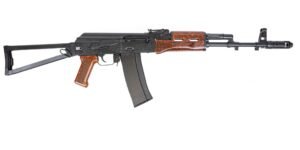 PSA AK-101 Forged Classic Triangle Side Folding Rifle with Toolcraft Trunnion, Bolt, and Carrier, Imitation "Bakelite"