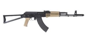 PSA AK-103 Premium Forged Classic Triangle Side Folding Rifle with Cleaning Rod, FDE