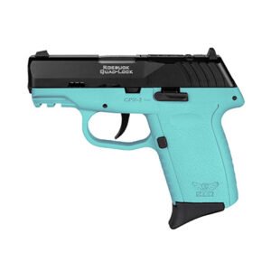 SCCY CPX-2 9mm Pistol 3.1" 10rd, Black/Aqua - CPX2CBSBRDRG3