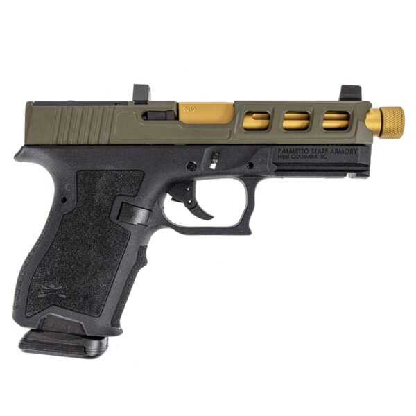 PSA Dagger Compact 9mm Pistol With SW3 RMR Slide & TiN Fluted Barrel, 2-Tone Sniper Green