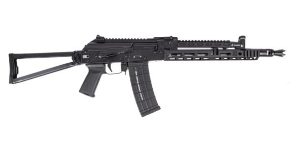 PSA AK-102 Rifle w/Pinned and Welded extended booster, Soviet Arms 11" Rail, Soviet Arms Railed Gas Tube, Triangle Stock, Toolcraft Bolt, Trunnion, and Carrier