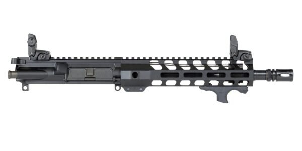 PSA 10.5" Carbine-Length 5.56 NATO 1/7 Nitride 9" M-Lok Upper With BCG, CH, Viridian HS1 Mounted Laser & MBUS Sight Set