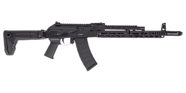 PSAK-74 Rifle with Soviet Arms 13.5" Rail & Gastube, ALG Trigger, Zhukov Stock, Toolcraft Trunnion, Bolt, and Carrier, Black