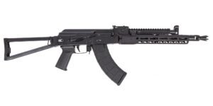 PSA AK-104 Triangle Side Folding Rifle w/Pinned and Welded Spiked Extended Booster, ALG Trigger and PSA-SLR Solo 11" Rail