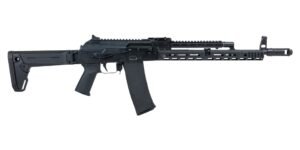 PSA AK-101 RIFLE WITH SOVIET ARMS 13.5" RAIL & GASTUBE, ALG TRIGGER, ZHUKOV STOCK, TOOLCRAFT TRUNNION, BOLT, AND CARRIER, BLACK