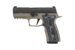 Sig Sauer P320 AXG Carry 9mm 3.9" 17rd Pistol, Two-Tone - 320AXGCA-9-RTXR3-FDE-R2
