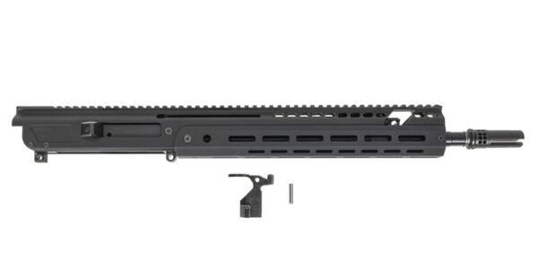 PSA JAKL 14.5" Rifle length Upper Assembly 5.56 NATO 1:7 Nitride w/Knurled CH, BCG & WarComp, Black