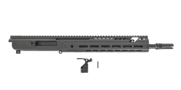 PSA JAKL 14.5" Rifle length Upper Assembly 5.56 NATO 1:7 Nitride w/Knurled CH, BCG & WarComp, Smoke