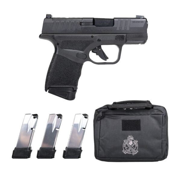 Springfield Hellcat Micro-Compact OSP 9mm 3" 13rd w/ Gear Up Bundle, Black - HC9319BOSPGU23
