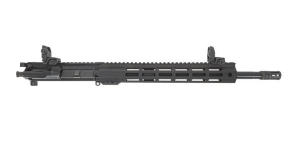 PSA 16" Pistol-Length 300AAC Blackout 1/8 Nitride13.5" Hex M-LOK Upper - With BCG, CH, & MBUS Sight Set